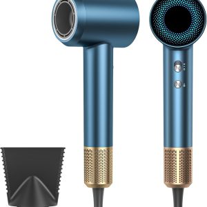 Hair Dryer Blow Dryer, 160000 RPM High-Speed Brushless Motor 500 Millions Negative Ionic Hairdryer for Fast Drying, Low Noise Thermo-Control Hair-Dryer-with-Diffuser for for All Hair Types